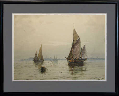 Дьюкейн Элла Мари, Лэмплоу Огастес Осборн, Линас-Грэй Джон Абернети, Вард Кирилл, Палмер Гарольд Саттон, Пайн Томас, Ханнафорд Чарльз Эдвард. Лот из шестнадцати акварелей